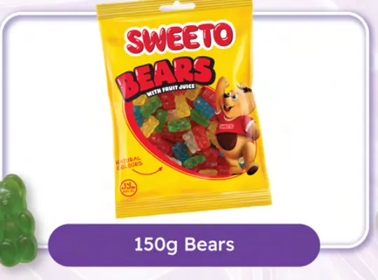 SWEETO BEARS 150G