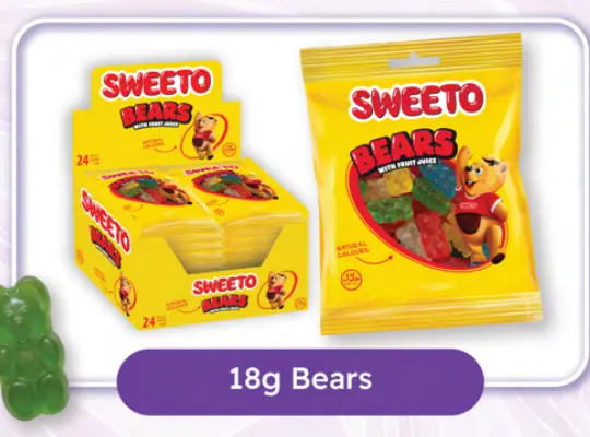SWEETO BEARS 18G