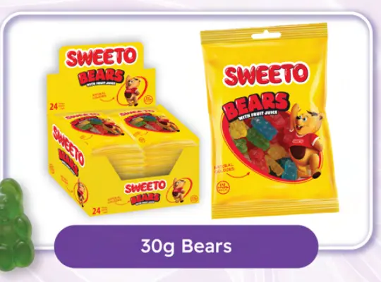 SWEETO BEARS 30G