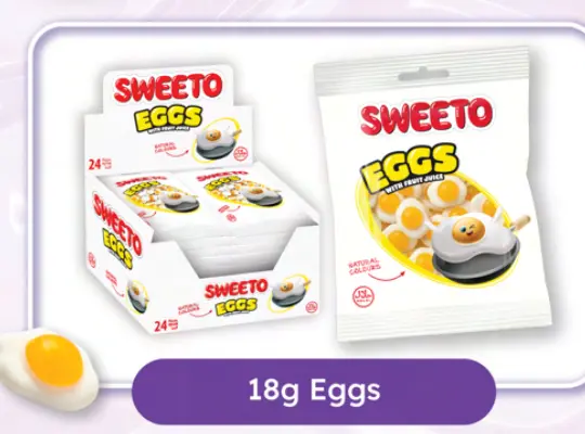 SWEETO EGGS 18G
