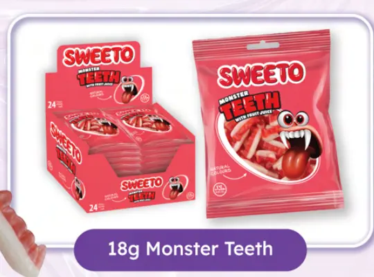 SWEETO MONSTER TEETH 18G