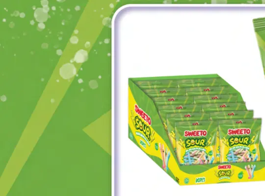 SWEETO SOUR ROPE 100G