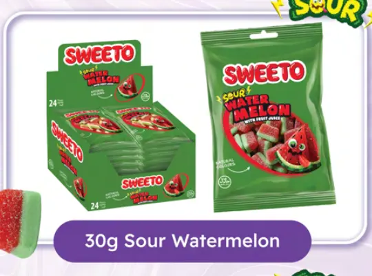 SWEETO SOUR WATERMELON 30G