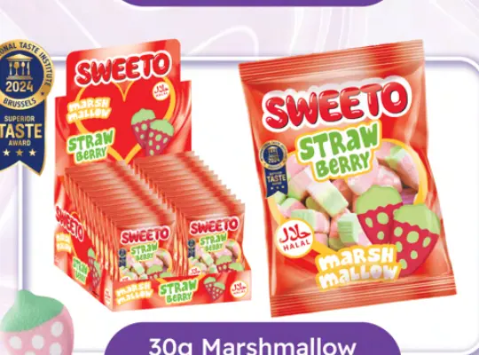 SWEETO STRAWBERRY MARSHMALLOW 30G
