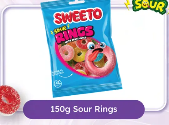 SWEETO WORMS 150G