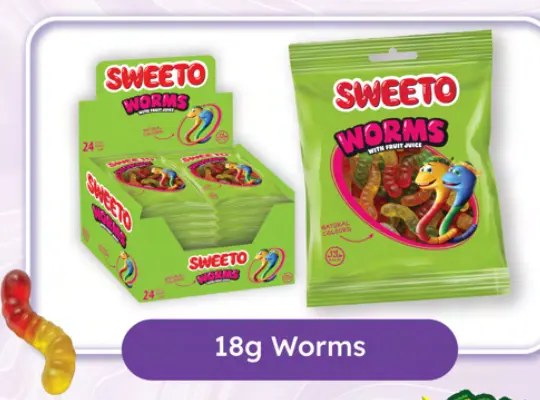 SWEETO WORMS 18G