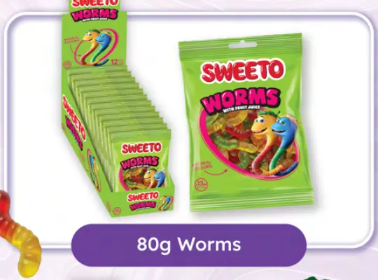 SWEETO WORMS 80G
